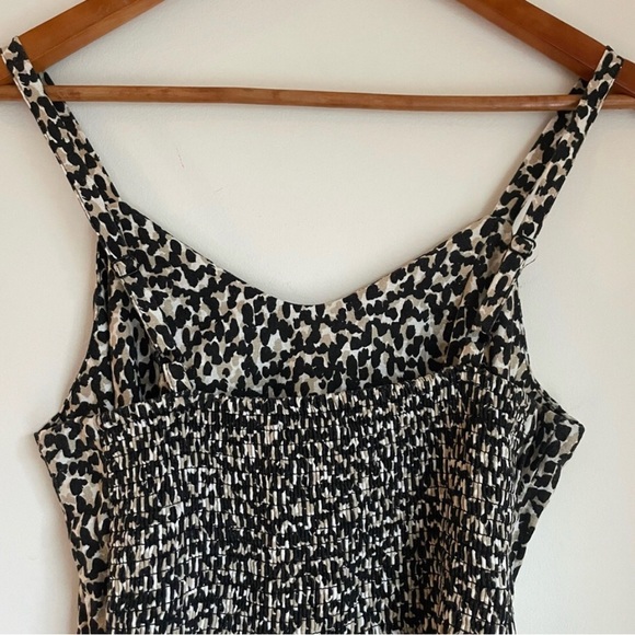 Old Navy | Animal Print Linen Cami Mini Dress. Size Medium - Picture 8 of 14